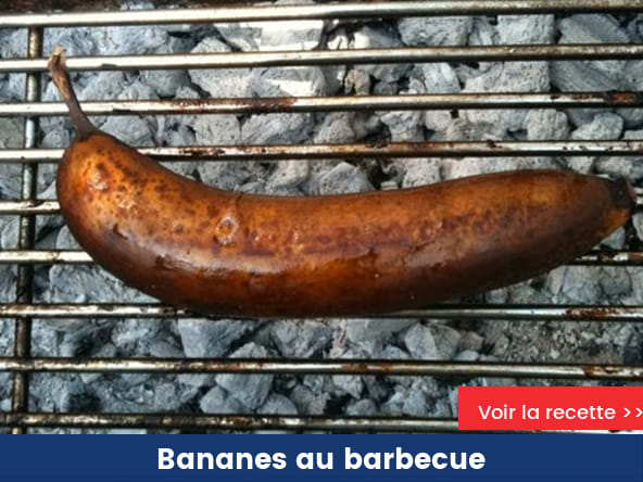 Bananes flambées au barbecue ou à la plancha
